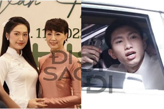 Doãn Hải My chính thức lộ diện trong đám hỏi, Đoàn Văn Hậu ngồi xe 50 tỷ cùng đoàn xích lô mang sính lễ khủng đến nhà gái