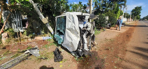 Kinh hãi với chiếc ô tô 5 chỗ lạc tay lái ở Bà Rịa - Vũng Tàu-1