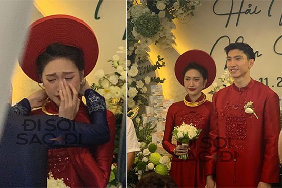 Doãn Hải My bật khóc nức nở khi nhận của hồi môn trong ngày về nhà chồng