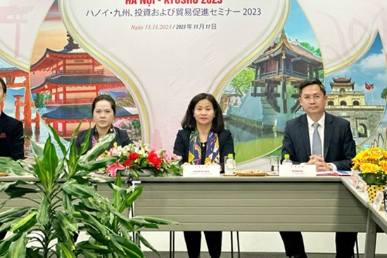Tọa đàm xúc tiến đầu tư, thương mại Hà Nội - Kyushu 2023
