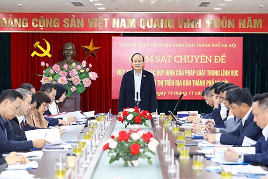 Giám sát việc thực hiện các quy định của pháp luật trong lĩnh vực giao thông đô thị trên địa bàn Thành phố tại Sở Giao thông Vận tải Hà Nội