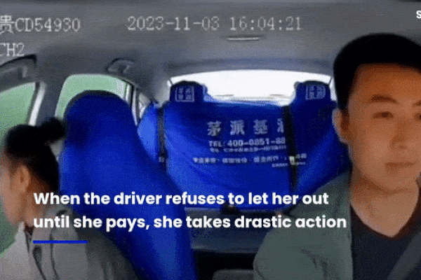 Cãi nhau với tài xế, người phụ nữ nhảy khỏi taxi đang chạy