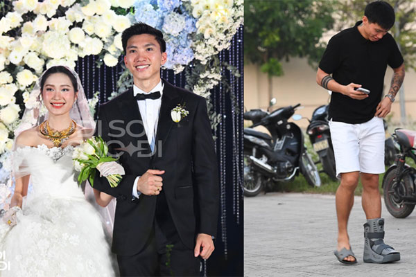 Vợ Đoàn Văn Hậu mách nhỏ cách uống nước cũng phải đẹp, thợ trang điểm luôn theo sát cô dâu-5