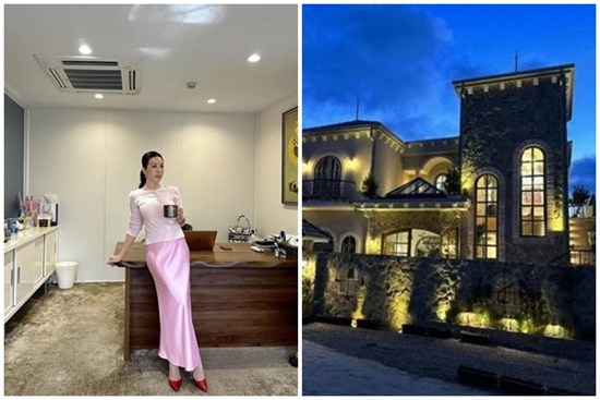 Hoa hậu Thu Hoài khoe không gian uống cafe đẹp như mơ, biệt thự nào cũng đẳng cấp