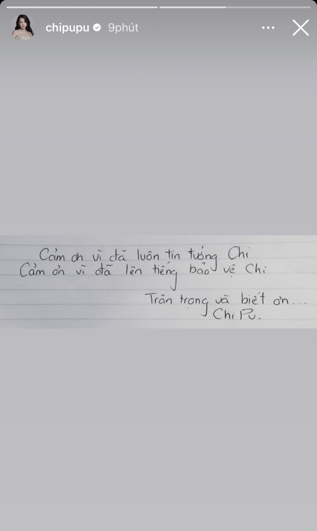 Chi Pu viết thư tay nói vỏn vẹn 2 câu giữa bão lùm xùm bị công kích vì hát nhép tại Trung Quốc-1