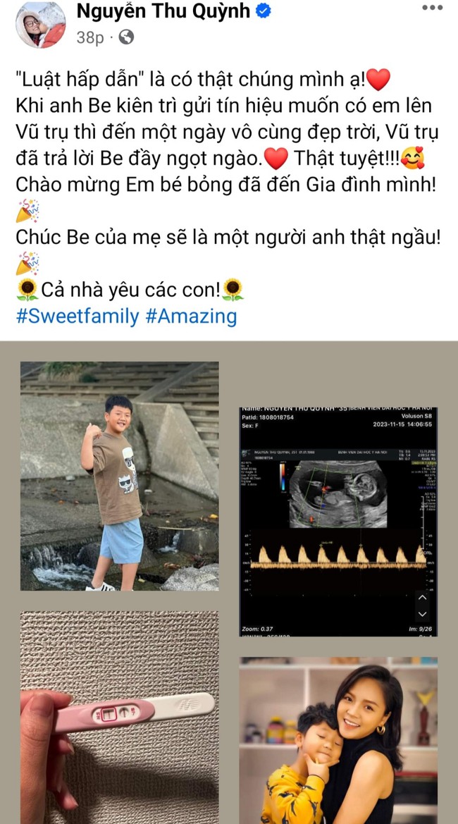 Thu Quỳnh mang thai lần 2, giữ kín danh tính bố đứa trẻ-1