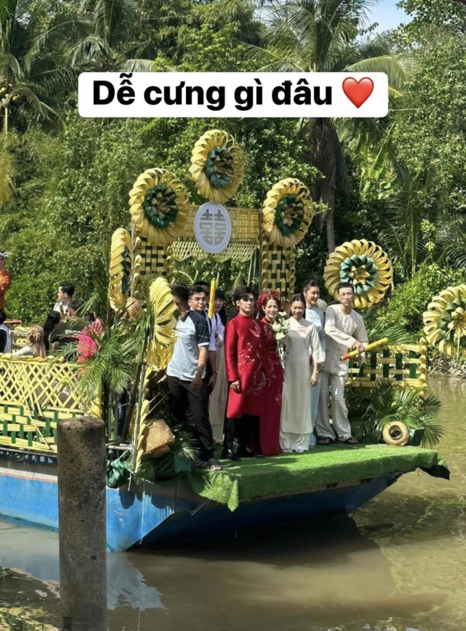 Sao Vbiz quậy bung nóc ở đám cưới Đồng Tháp của Puka: Hoà Minzy đứng bàn DJ, BB Trần - Hải Triều đã lên đồ bà ba!-6