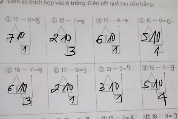 Bài toán tiểu học khiến cả cõi mạng tranh cãi, cô giáo chữa xong cũng không ai hiểu: Tại sao lại ra như vậy?-2