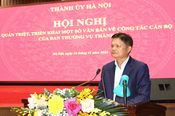Quán triệt, triển khai một số văn bản về công tác cán bộ của Ban Thường vụ Thành ủy Hà Nội