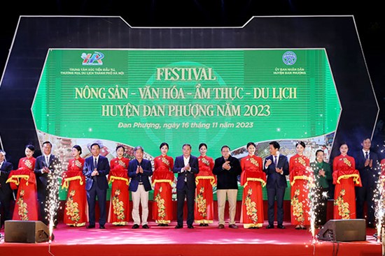 Khai mạc Festival Nông sản - Văn hóa - Ẩm thực - Du lịch huyện Đan Phượng năm 2023