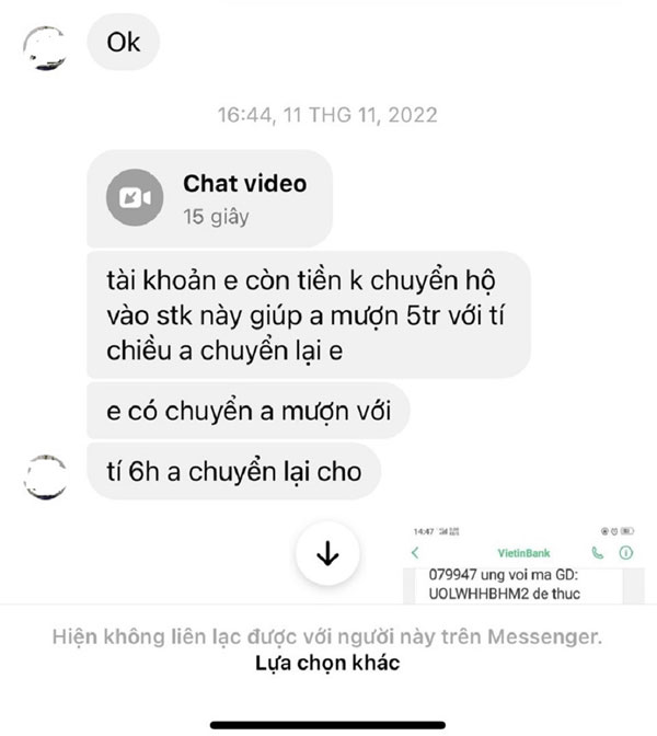 Những vụ chiếm quyền sử dụng tài khoản Facebook, Zalo để lừa đảo-5