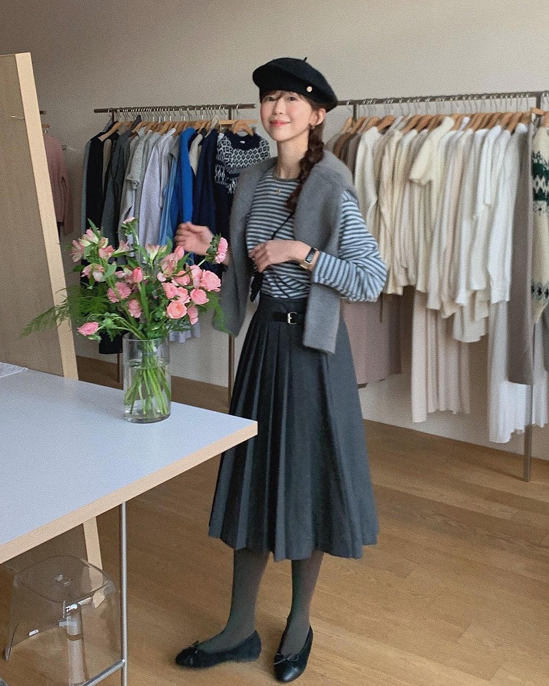 9 cách diện chân váy dài ưng mắt cho mùa lạnh-8