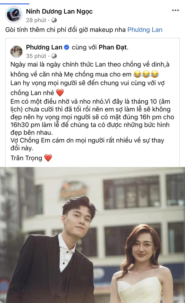 Trước ngày theo chàng về dinh, cô dâu Phương Lan nhắn gửi 1 thay đổi quan trọng tới các khách mời-2