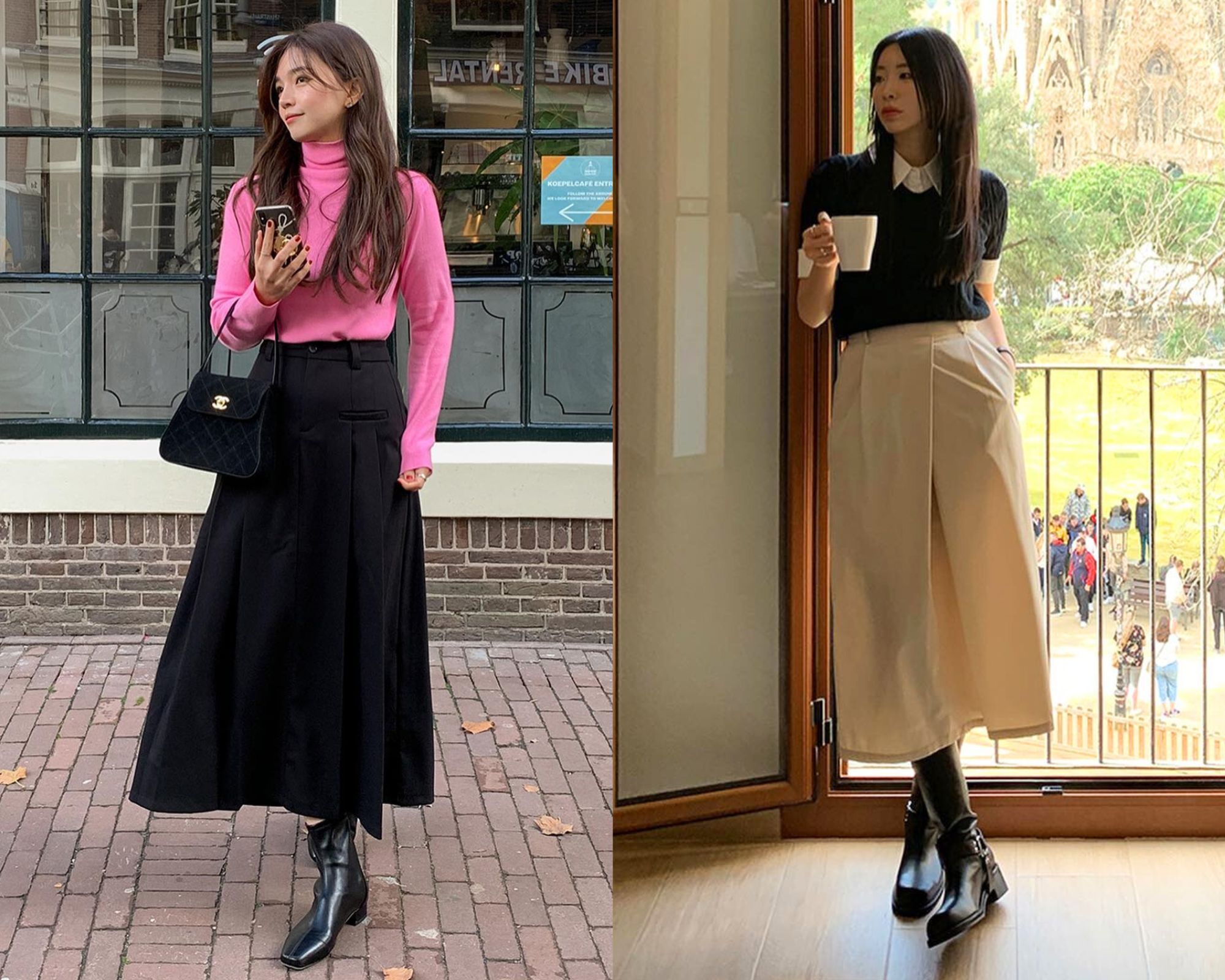 Mặc đẹp hơn khi phối 4 kiểu giày với chân váy dài-1