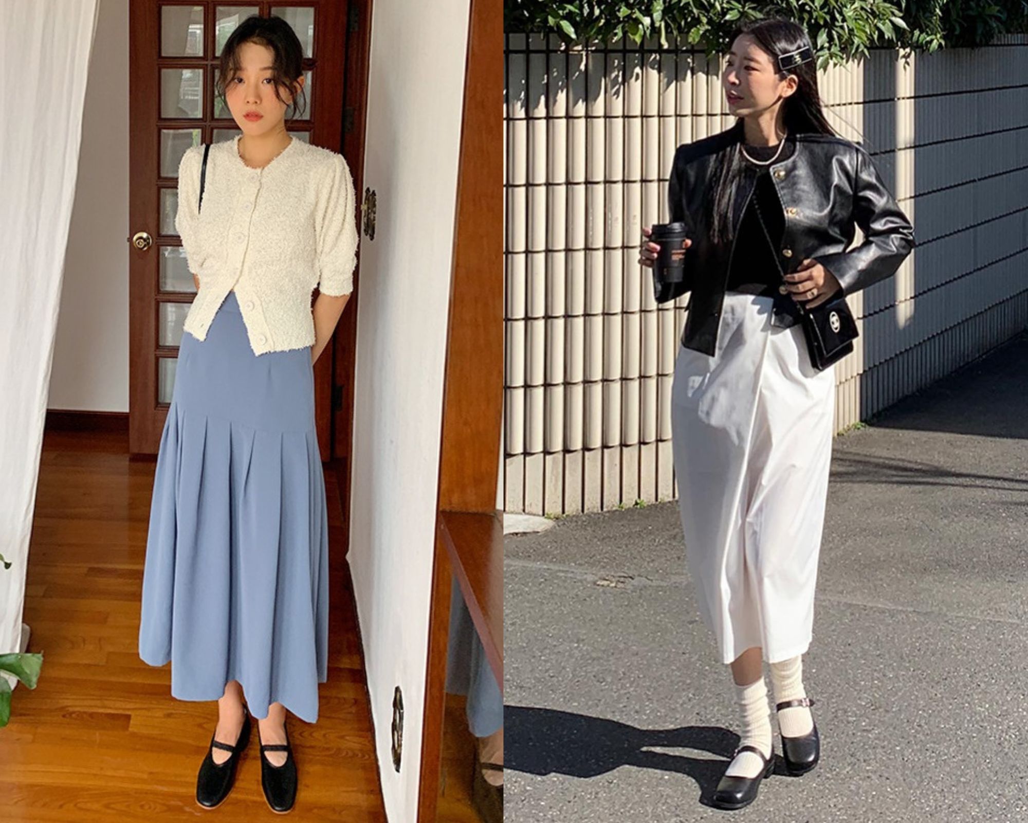 Mặc đẹp hơn khi phối 4 kiểu giày với chân váy dài-2