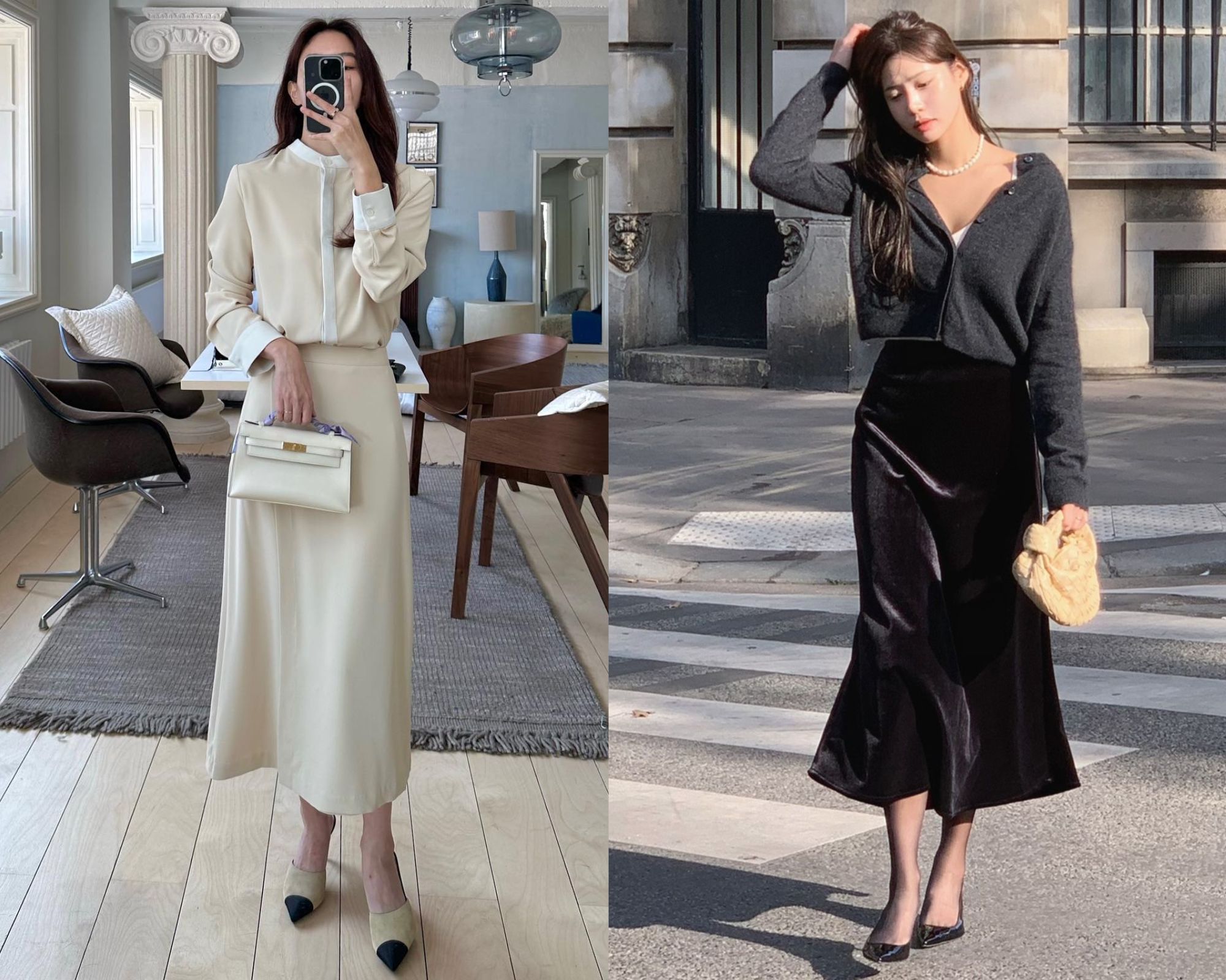 Mặc đẹp hơn khi phối 4 kiểu giày với chân váy dài-4