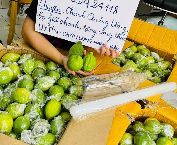 Loại chanh lạ” nhập từ Trung Quốc gây sốt” tại chợ Việt, cửa hàng bán ngày cả tấn-5