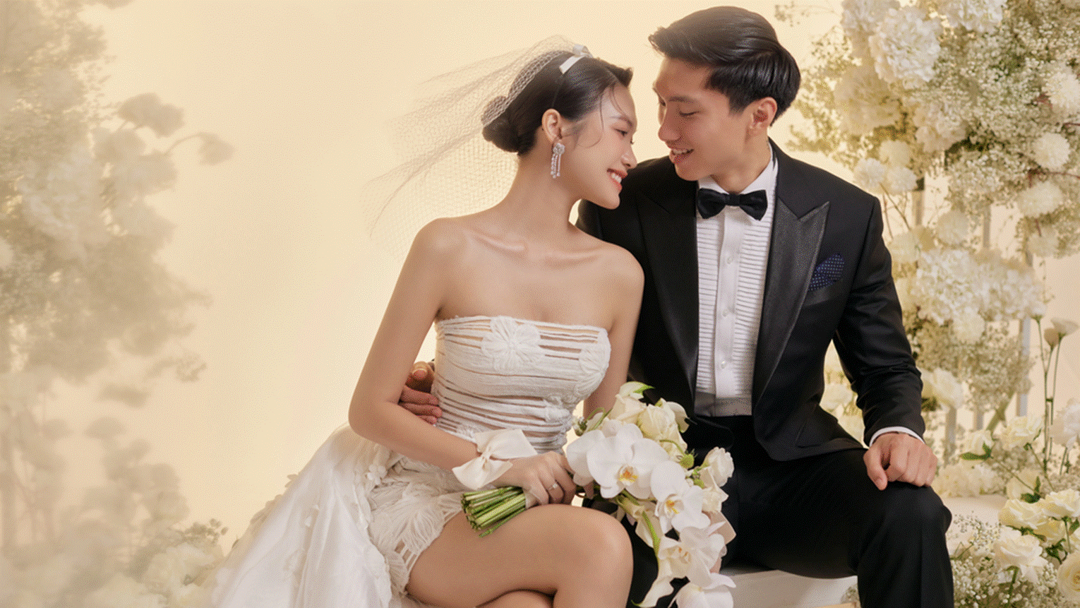 Đoàn Văn Hậu - Doãn Hải My chụp ảnh cưới với quả bóng-6