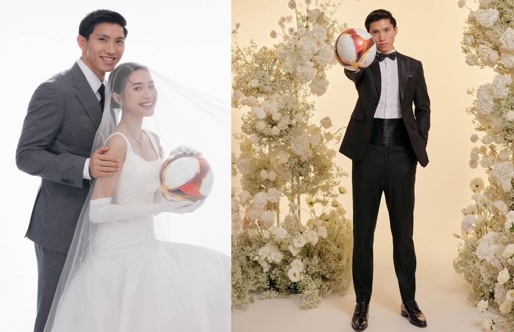 Đoàn Văn Hậu - Doãn Hải My chụp ảnh cưới với quả bóng-8