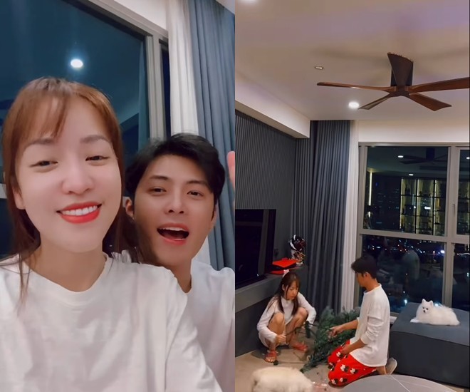 Xong đám cưới, vợ chồng Puka - Gin Tuấn Kiệt khoe ngôi nhà lên đèn Noel, năm nào cũng dựng cây thông mà giấu-1
