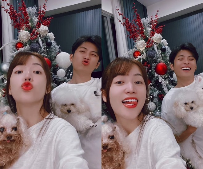 Xong đám cưới, vợ chồng Puka - Gin Tuấn Kiệt khoe ngôi nhà lên đèn Noel, năm nào cũng dựng cây thông mà giấu-8