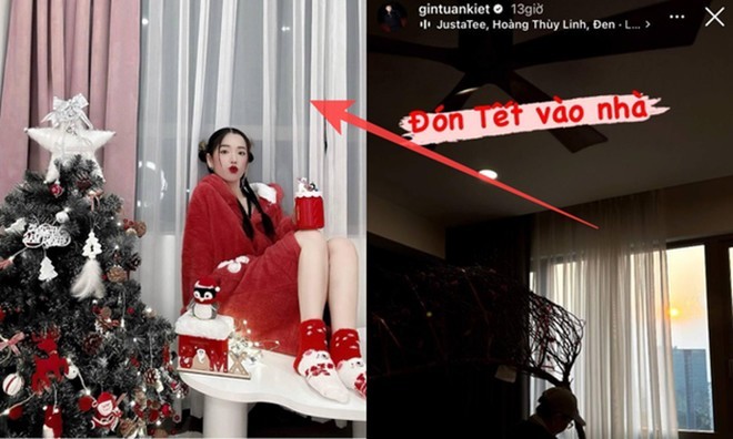Xong đám cưới, vợ chồng Puka - Gin Tuấn Kiệt khoe ngôi nhà lên đèn Noel, năm nào cũng dựng cây thông mà giấu-10