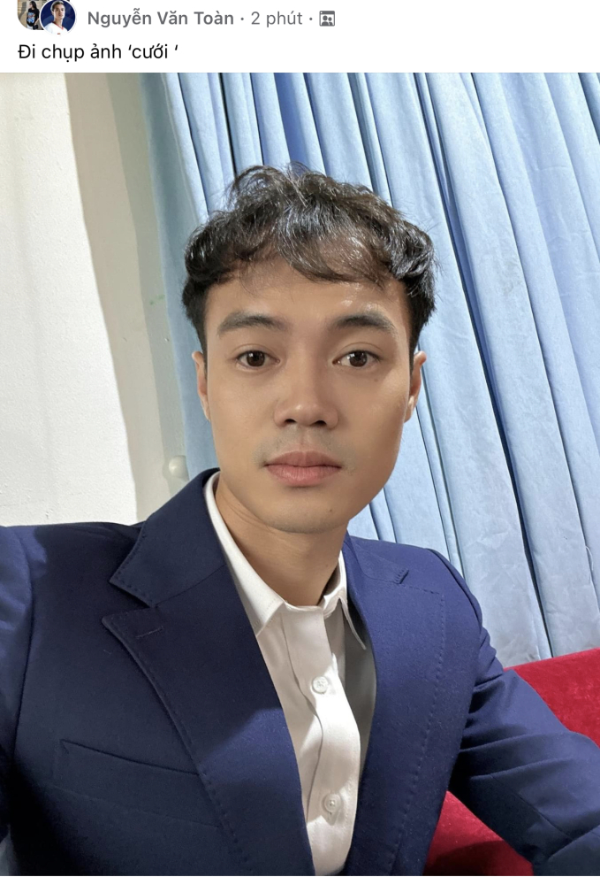 Văn Toàn diện đồ bảnh bao khoe đi chụp ảnh cưới-1