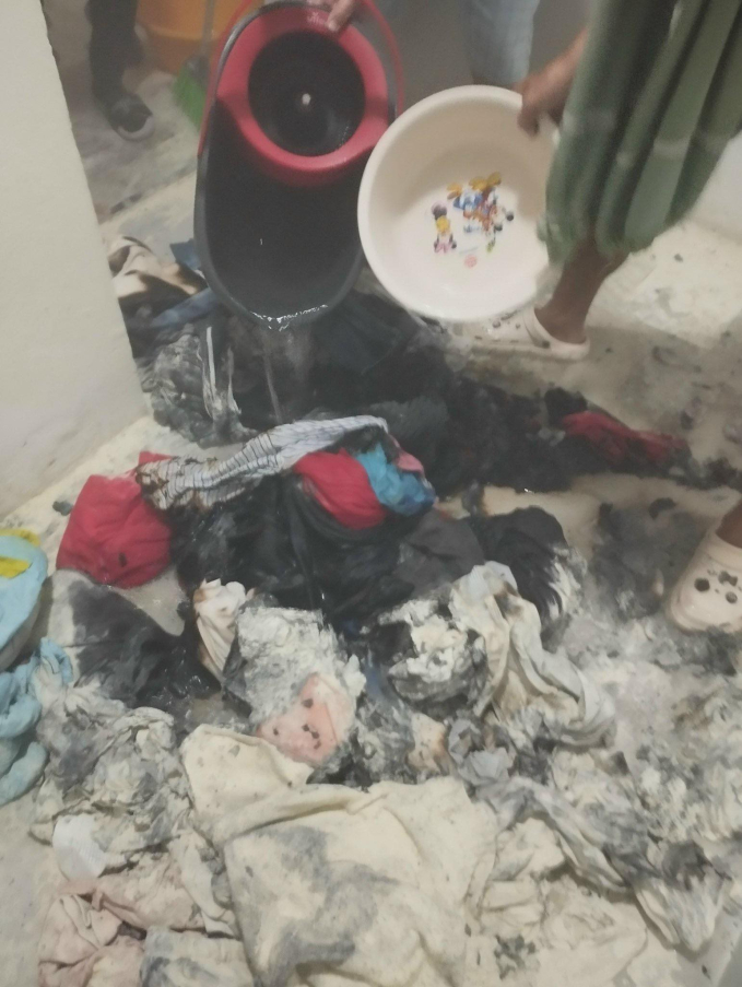 Hà Nội: Mâu thuẫn gia đình, chồng đốt quần áo của vợ khiến cả chung cư náo loạn-2