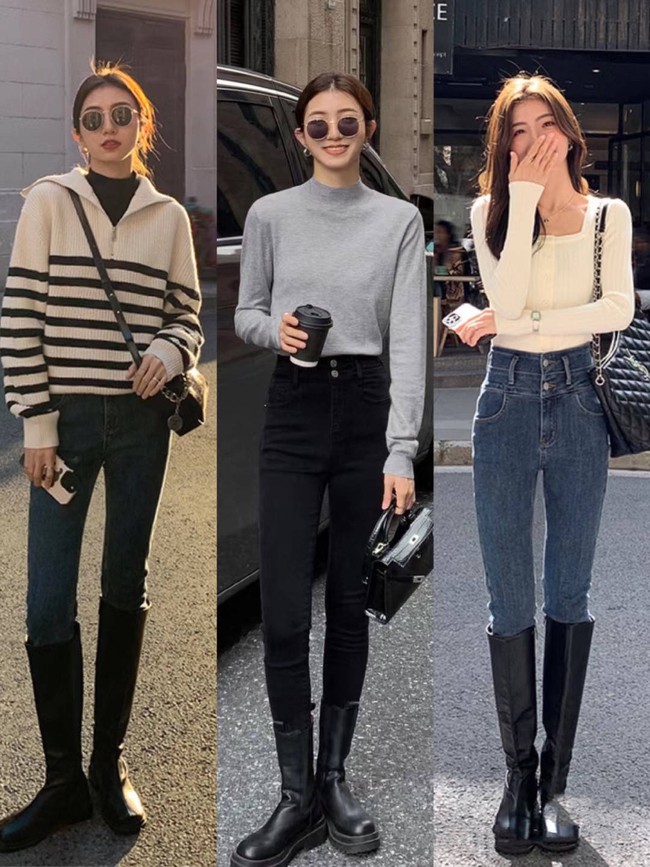 Boots cao và quần jeans: Cặp đôi kéo chân vi diệu, cứ diện lên là chảnh miễn bàn-5