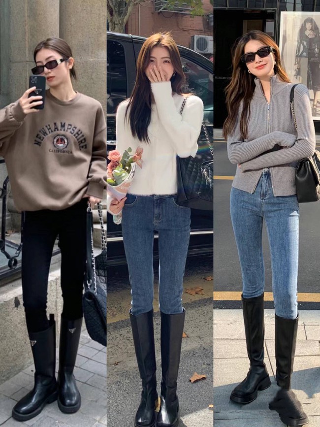 Boots cao và quần jeans: Cặp đôi kéo chân vi diệu, cứ diện lên là chảnh miễn bàn-7