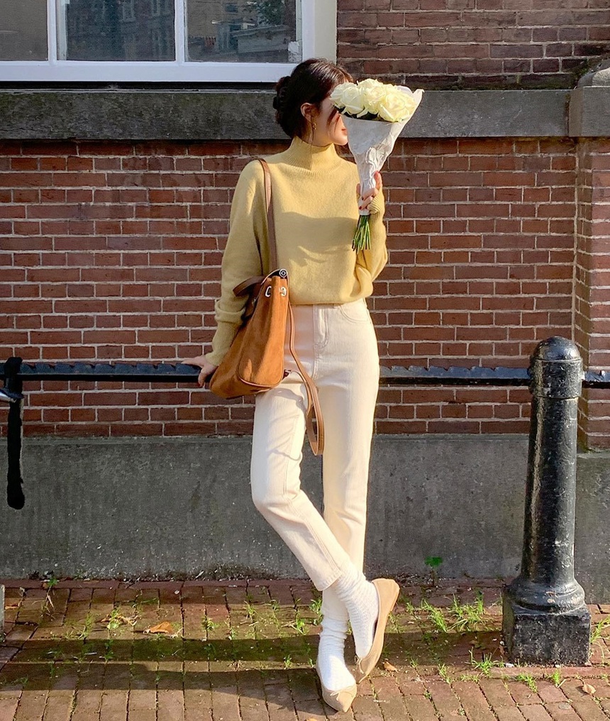 10 cách mặc áo len màu sắc trẻ trung và sang-8