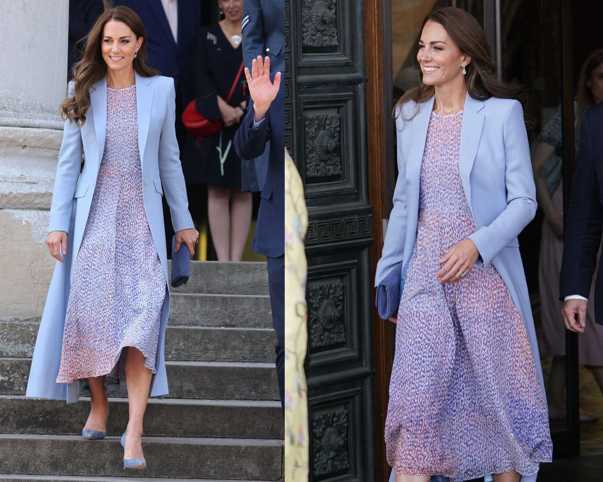Vương phi Kate Middleton chính là sách mẫu diện trang phục màu sắc sang trọng, tinh tế-6