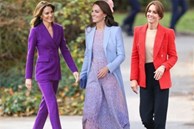Vương phi Kate Middleton chính là 'sách mẫu' diện trang phục màu sắc sang trọng, tinh tế