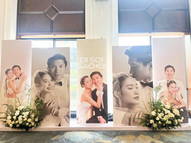 Cô dâu Doãn Hải My xuất hiện với visual đỉnh cao, nắm chặt tay Đoàn Văn Hậu bước ra lễ đường-7