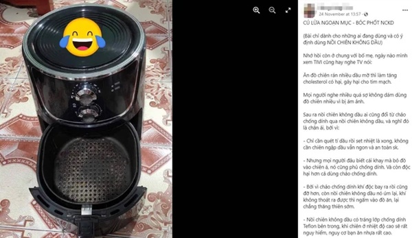 MXH phốt nồi chiên không dầu vì nguy cơ gây ung thư: Chuyên gia chỉ ra 3 điểm sai người dùng hay mắc khi nấu ăn bằng phương pháp này-1