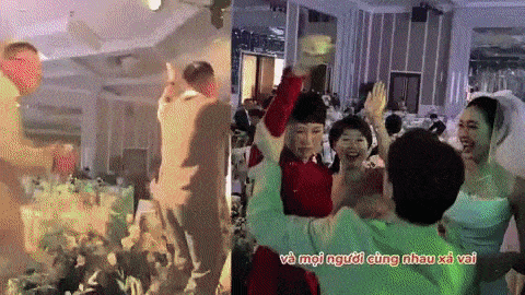 Không còn vẻ ngoài mộc mạc, bố mẹ Văn Hậu quẩy cực sung tại đám cưới con trai nhưng vẫn khác biệt với mẹ Hải My ở một điều-1