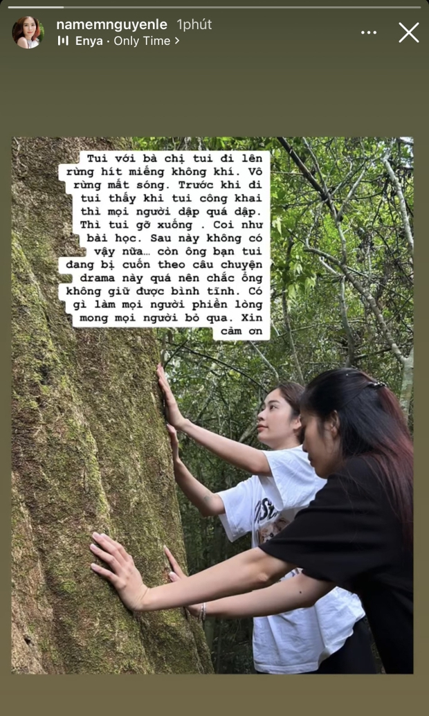 Nam Em bất ngờ lên tiếng xin lỗi, làm rõ việc gỡ bỏ ảnh chồng sắp cưới-1