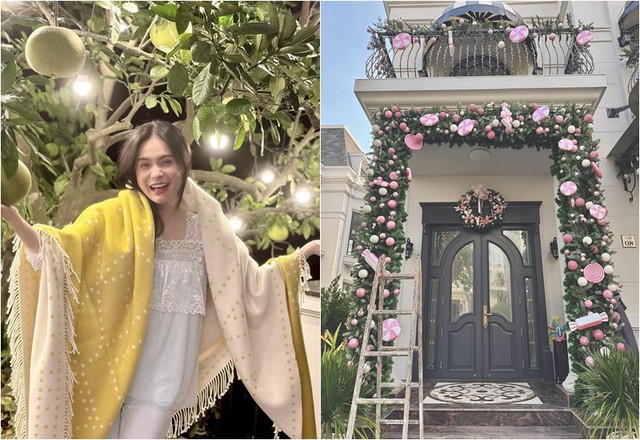 Noel ấm cúng tiết lộ tình trạng sức khỏe cô Đẩu Công Lý; Đoàn Di Băng chơi trội với style Noel hồng-5