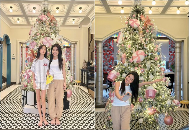 Noel ấm cúng tiết lộ tình trạng sức khỏe cô Đẩu Công Lý; Đoàn Di Băng chơi trội với style Noel hồng-6