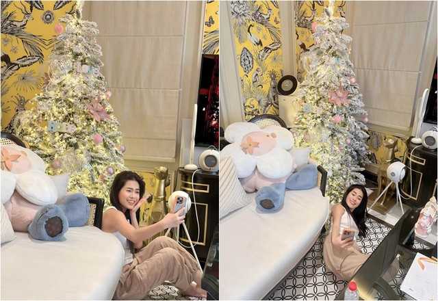 Noel ấm cúng tiết lộ tình trạng sức khỏe cô Đẩu Công Lý; Đoàn Di Băng chơi trội với style Noel hồng-7