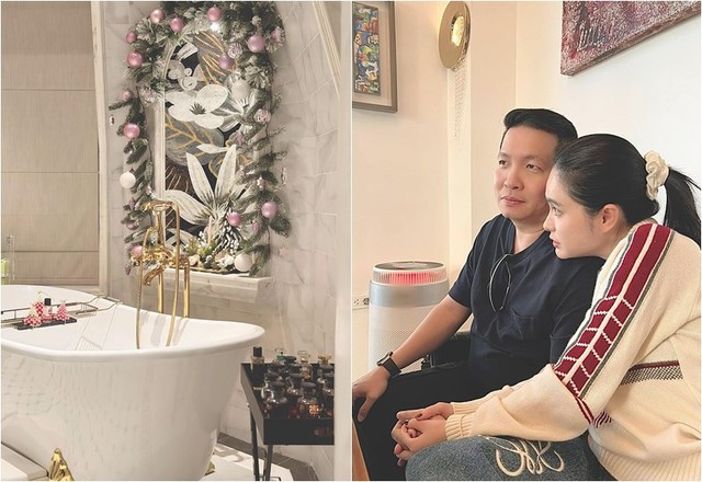 Noel ấm cúng tiết lộ tình trạng sức khỏe cô Đẩu Công Lý; Đoàn Di Băng chơi trội với style Noel hồng-11