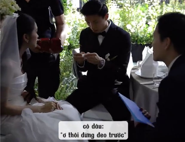 Doãn Hải My ngăn Đoàn Văn Hậu làm điều kiêng kị ở đám cưới, MC Trần Ngọc liền bênh vực-1