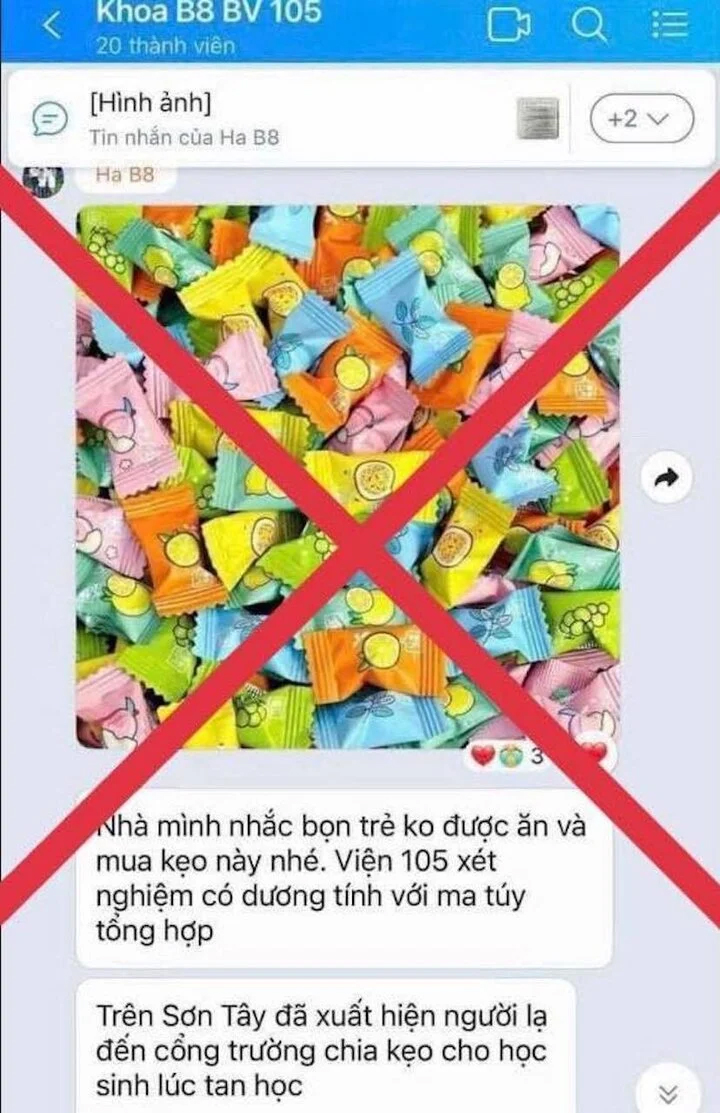 Công an Hà Nội: Thông tin học sinh ăn kẹo chứa ma tuý ở Sơn Tây là sai sự thật-1