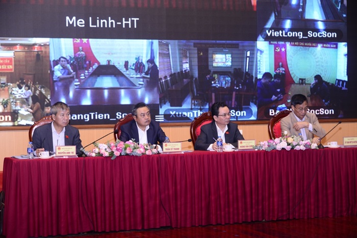 Chủ tịch UBND thành phố Hà Nội Trần Sỹ Thanh tiếp xúc cử tri các huyện: Mê Linh, Sóc Sơn-1
