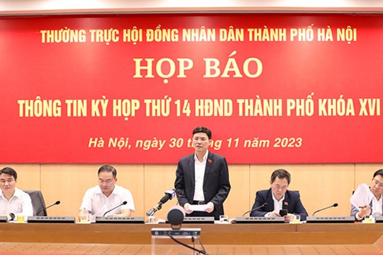 Họp báo thông tin kỳ họp thứ 14 HĐND Thành phố khóa XVI