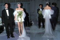 Khánh Linh 'Cô Em Trendy' mặc váy ngắn trong lễ cưới kín đáo tại Hà Nội