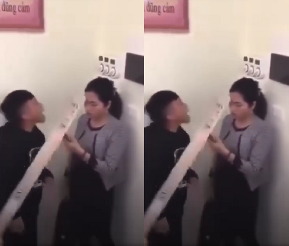 Không chỉ chửi bới, nhóm học sinh còn ném dép vào mặt giáo viên gây ngất xỉu-2