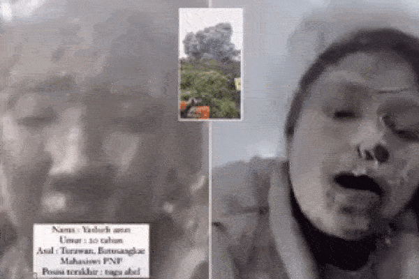 Hình ảnh gây sốc của cô gái bị tro núi lửa phủ kín mặt kêu cứu trong vụ núi lửa phun trào ở Indonesia