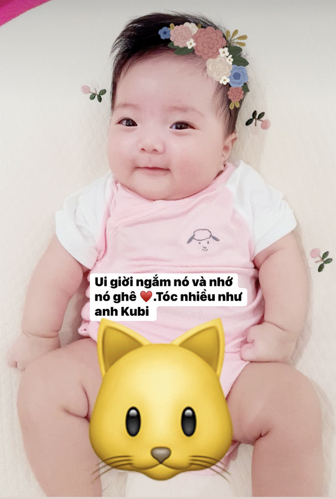 Con gái Lisa nhà Khánh Thi Phan Hiển 3 tháng tuổi bụ bẫm, trắng xinh, được mẹ khoe giống anh trai ở một điểm-2