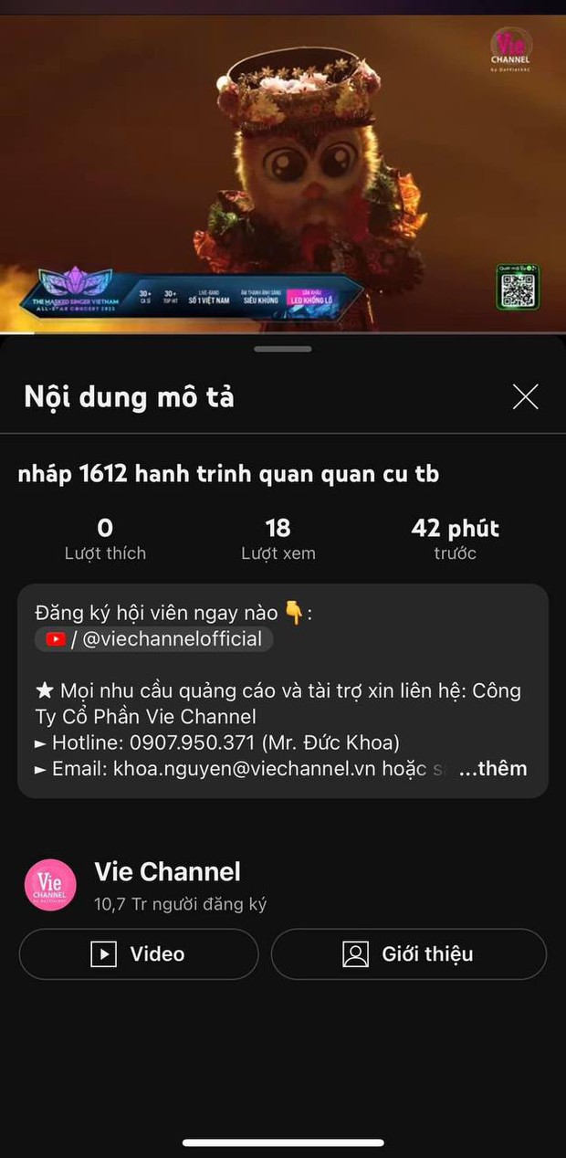 Xôn xao nghi vấn chương trình làm lộ clip Cú Tây Bắc là Quán quân Ca Sĩ Mặt Nạ?-1